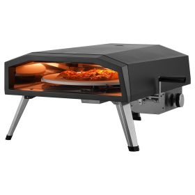 VEVOR 13" Outdoor Pizza Oven Portable Gas Oven Iron Spray Foldable for Camping