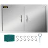 VEVOR BBQ Access Door 36W x 21H Inch, Double BBQ Door Stainless Steel, Outdoor Kitchen Doors for BBQ Island, Grill Station, Outside Cabinet