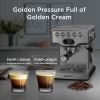 Geek Chef Espresso Machine,20 bar espresso machine with milk frother for latte,cappuccino,Machiato,for home espresso maker,1.8L Water Tank