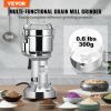 VEVOR 300g Electric Grain Mill Grinder, High Speed 1900W Commercial Spice Grinders, Stainless Steel Pulverizer Powder Machine