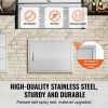 BBQ Access Door, 27W x 20H Inch Single Outdoor Kitchen Door, Stainless Steel Flush Mount Door, Wall Vertical Door with Handle, for BBQ Island