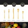 Thyme & Table 20-Piece Royal Stainless Steel Flatware Set, Gold