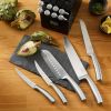 Chicago Cutlery Malden 16-Piece Stainless Steel Kitchen Knife Block Set, Black