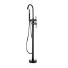 VEVOR Freestanding Bathtub Faucet, Floor Mount, Freestanding Tub Filler, Shower Mixer Taps, Two Water Modes, 360° Swivel Spout